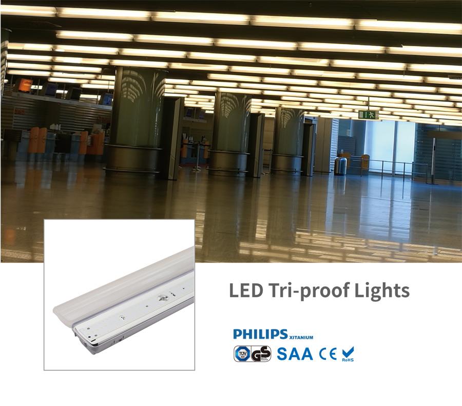 Competitive price plastic tri-proof light
