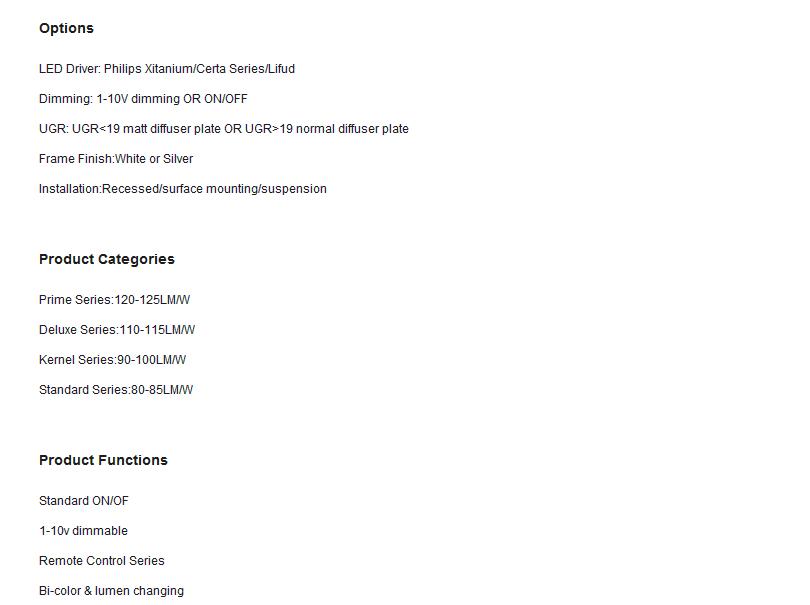 TOPPO Remote Control Series Led Panel Light PF9.5