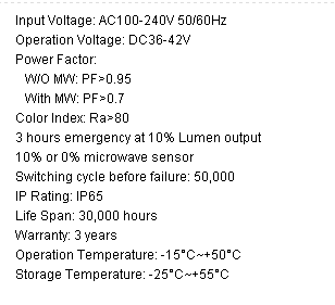premium/standard IP65 2D bulkheads 16w