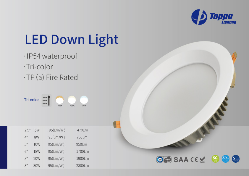 TP(a) fire 4"6"8"Led Recessed Down Light
