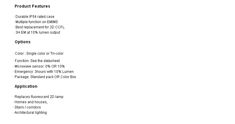 D320 16w emergency suspended ceiling
