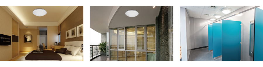 Durable IP54 rated 2D bulkheas with motion sensor