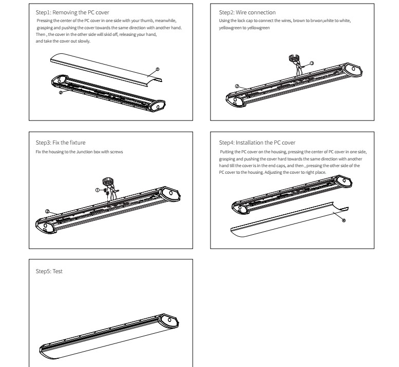 ETL popular led shop light for warehouse
