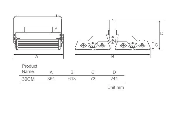 Asymmetric Flood Light