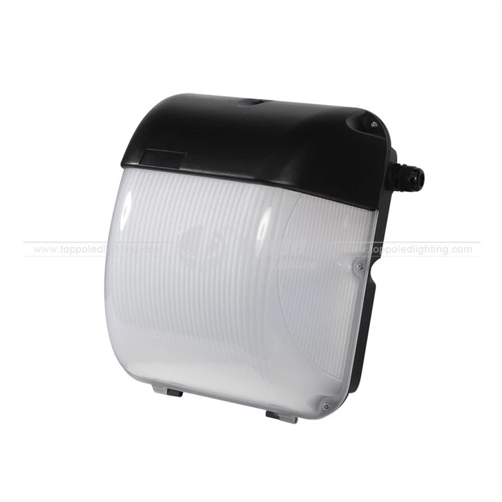 Toppo IP65 Outdoor Indoor Available Wall Pack Tri-color Aluminum and PC Cover Photocell Sensor 5 Years Warranty
