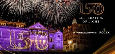 The R&A Glare Celebration Light Show in St Andrews, UK