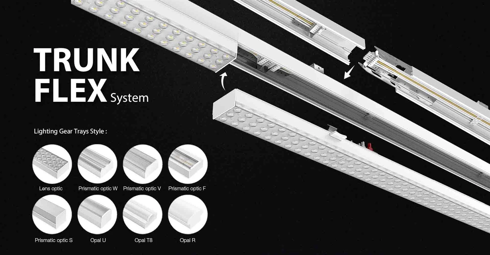 suspended lighting trunking